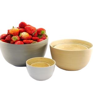 Producto Popular 2025: Juego de Tazones de Bambú Natural, Ecológico, en Caja de Regalo, Utensilios de Cocina, Color Veraniego, de Vietnam - Product Image 1