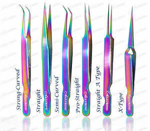 Vired Impex Professional Stainless Steel Fiber <b>Lash</b> Eyelash Tweezers <b>Cluster</b> <b>Lash</b> Tweezer High Quality Durable Precision 10mm - Product Image 6