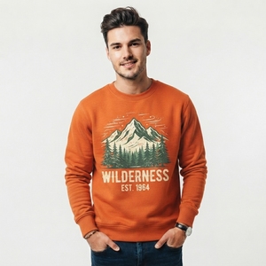 Sudadera Moderna para Hombre con Estampado Gráfico, Ligera, Informal, con Estampados Gráficos Originales, Corte Holgado, Personalizable - Product Image 1