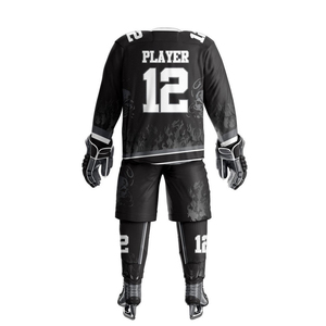 Uniforme de hockey sur glace pour hommes personnalisable de haute qualité, 100% polyester respirant, imprimé, best-seller - Product Image 3
