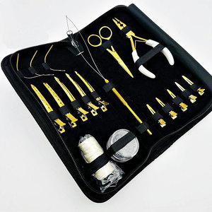 Kit d'outils d'extension de cheveux en acier inoxydable de haute qualité, pinces à boucles à 2 trous, accessoires professionnels pour salon de coiffure - Product Image 3