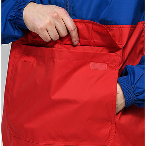 OEM ODM Unisex Lightweight Zipper Thin Pullover Running Windbreaker Casual Two Tone Color Blocked Hooded Anorak Jackets - Product Image 3