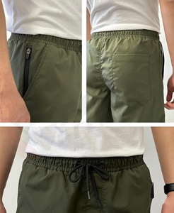 2025 New Style High Street Customized Design <b>Knee</b> Length Shorts <b>Elastic</b> Waist Closure Best Selling Wholesale 100% Cotton Solid - Product Image 5