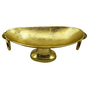 Bol à fruits en aluminium poli doré, décoratif, de luxe, fait main, écologique, centre de table, service – Vente chaude - Product Image 4
