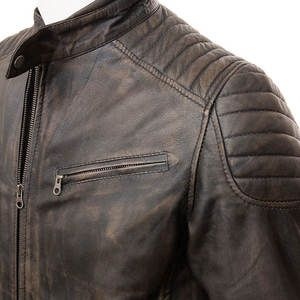 Chaqueta de Cuero para Hombre, Estilo Urbano, Tendencia 2026, Venta Especial, Alta Calidad, Personalizable con Logotipo - Product Image 4