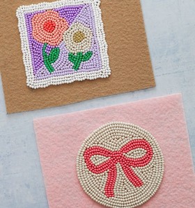Decorative Seed Beaded <b>Coaster</b> <b>Set</b> For Restaurant Home Embroidery Table Protection Mat For Dining Coffee Tabletop Accessories - Product Image 3