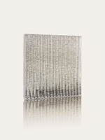 Miroir extérieur texturé cannelé en tissu laminé coloré pour la cuisine, le salon, la salle de bain et la vente au détail.