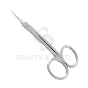 Ciseaux de manucure en acier inoxydable avec lames fines et pointes courbes pour des résultats de qualité professionnelle en salon - Product Image 1