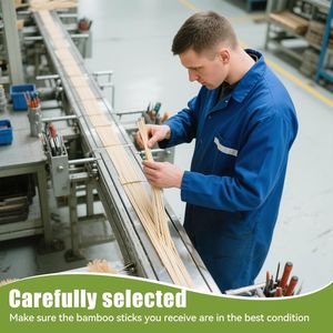 200 Spiedini di Bambù da 30 cm per BBQ, Antipasti, Frutta, Cocktail, Fontana di Cioccolato, Grigliate, Cucina, Artigianato e Feste - Product Image 5