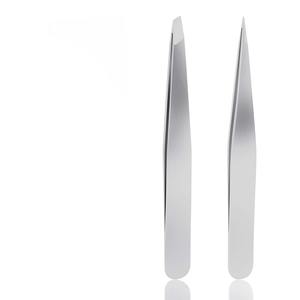 MAHFOOZ INSTRUMENTS - Pinzas para Cejas Inclinadas con Impresión Colorida, Recién Llegadas, para Depilación y Recorte de Pestañas - Product Image 1