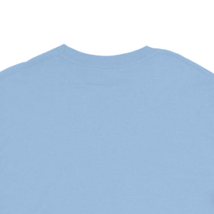 T-shirt unisexe à manches longues bleu clair avec broderie graphique, col rond, décontracté, en mélange de coton, pour un usage quotidien et une mode décontractée - Product Image 6