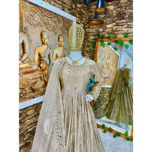 VESTIDO DE TRABAJO BORDADO CHINON A LA MODA CON DUPATTA CHIKU - Product Image 6