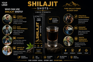 Shilajit en Polvo Natural para el Cuidado de la Salud, Bebida en Porción Individual, Opciones de Empaque Convenientes, Soluciones de Marca Personalizada - Product Image 5