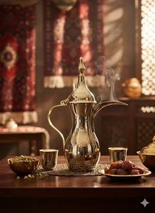 Auténtica Cafetera Árabe Dallah de Acero Inoxidable, Hecha a Mano, Tradicional de Oriente Medio, para Hogar, Cafetería, Restaurante - Product Image 5