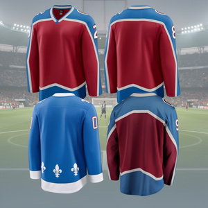 Camiseta de Hockey sobre Hielo Bordada al por Mayor, 100% Poliéster, de Secado Rápido, con Nombre y Número Personalizados, Birlag Sports - Product Image 2
