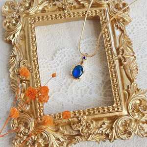 สร้อยคอจี้แซฟไฟร์ พลอยประจำเดือนกันยายน เงินแท้ 925 ชุบทอง 14K เครื่องประดับพลอยสีน้ำเงินสุดหรู เป็นของขวัญ - Product Image 5