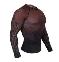 Rashguard Kingz Professionnel BJJ Blanc et Noir pour Hommes et Femmes, Manches Courtes, Classement 2026
