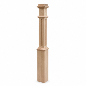 Balustres en bois massif de chêne rouge modernes et robustes, base réglable, haute qualité, écologiques, meubles d'escalier, hôpital - Product Image 1