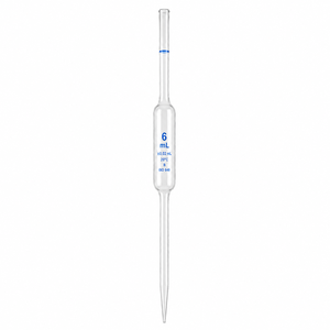 Pipette volumétrique en verre borosilicate transparent de classe A haute précision pour usage en laboratoire - Product Image 6
