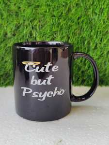 แก้วกาแฟเซรามิกสีดำ แก้วชาเซรามิกพิมพ์ลาย แก้วเซรามิกมีลายพิมพ์ ชาดำ กาแฟ - Product Image 3