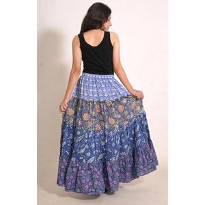 Boho Cotton Patchwork Maxi <b>Skirt</b> Handmade Indian Gypsy <b>Skirt</b> Casual <b>Summer</b> Festival Wear - Product Image 6
