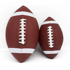 Ballon de football américain professionnel personnalisé en cuir composite PU pour l'entraînement et les matchs - Product Image 1