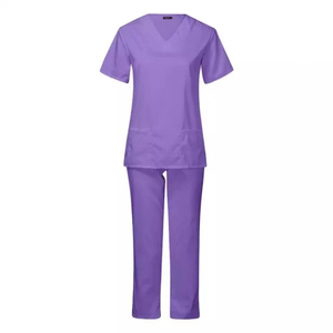 Tenues d'infirmières personnalisées tendance : Créez vos propres uniformes d'hôpital en tissu toile – Lots en gros de blouses et pantalons à manches longues - Product Image 5