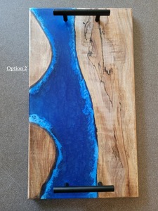Top Selling <b>Epoxy</b> Rein and Wooden Serving Tray Custom Resin <b>Epoxy</b> Wooden Serving Tray for Home ,Restaurants & Hotel Christmas - Product Image 3