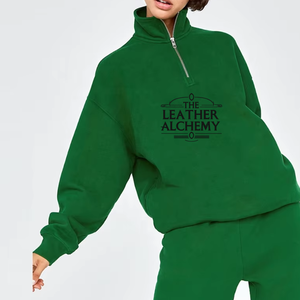 Sweat-shirt à fermeture éclair pour femme, tissu doux et chaud, coupe décontractée, pull décontracté pour l'hiver, idéal pour les activités de plein air - Product Image 1