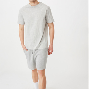 Pantalones Cortos Bermuda de Algodón Tejido de Color Liso para Hombre con Cordón en la Cintura y Bolsillos, Estilo Casual, Corte de Tiro Medio, Transpirables y Ecológicos - Product Image 2