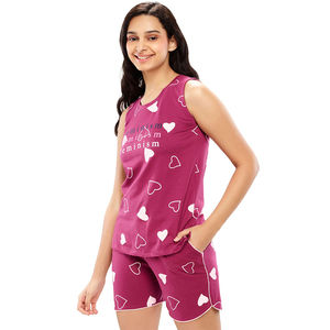 Conjunto de Dos Piezas de Verano para Mujer, Tallas Grandes, Satén Sólido, Poliéster/Algodón, Transpirable, Ropa Casual, Camiseta Estampada OEM, Pantalones Cortos - Product Image 4