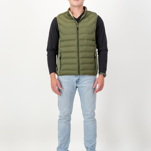 Chaleco Acolchado de Invierno para Hombre, Chaqueta Casual con Cierre y Cuello en V, Chaleco Grueso para Exteriores, Servicio OEM - Product Image 2