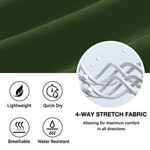 Pantalones cortos de golf Easy Move para hombre, pantalones deportivos transpirables de tela elástica para jugar al aire libre, ropa cómoda para golf de verano - Product Image 4