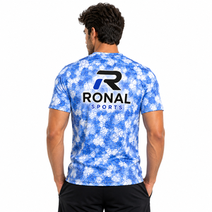 เสื้อยืดผู้ชายสไตล์วินเทจแบบย้อมสีเอซิด ฮิปฮอป สตรีทแวร์ ผ้าฝ้าย 100% รับสั่งทำเสื้อยืดโอเวอร์ไซส์ พร้อมปักโลโก้ - Product Image 4