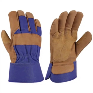 Gants de travail confortables et robustes en cuir de vachette grainé canadien, réfléchissants, pour la sécurité industrielle et la protection des mains - Product Image 6
