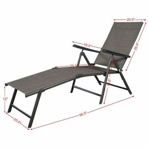 Set di 2 Chaise Longue Regolabili con 5 Posizioni Reclinabili - Product Image 5