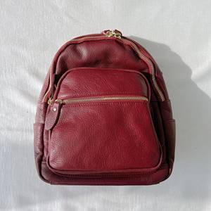 Wholesale Custom Logo Genuine <b>Leather</b> Mini Backpack Women Small Cowhide Rucksack Luxury <b>Lady</b> Daypack <b>Bag</b> OEM LSBP-0020 - Product Image 6