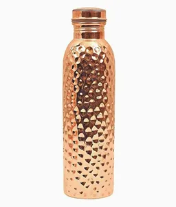 Bouteille d'eau en cuivre design à finition brillante, idéale pour la maison, le bureau, le yoga ou la remise en forme, disponible au prix d'usine – Offre spéciale - Product Image 2