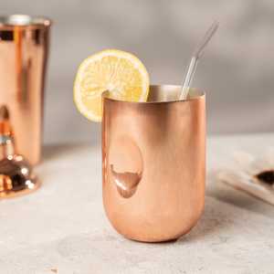 Mug à cocktail de luxe en cuivre pur, fait main, martelé, pour Moscow Mule, tasse à bière, articles de bar haut de gamme, fournisseur en gros pour restaurants - Product Image 1