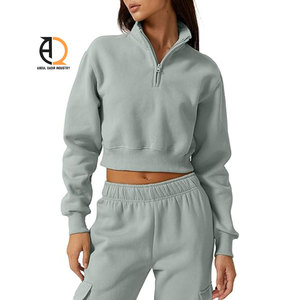 Sudadera Corta con Cremallera para Mujer, Estilo Casual - Product Image 2