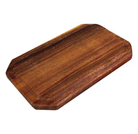 Plateau en bois d'acacia de forme octogonale au design élégant le plus vendu pour le petit déjeuner le dîner plateau de Table basse en bois pour l'exportation