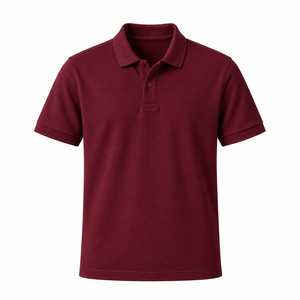 Camiseta de Hombre Blanca de Manga Corta, Transpirable, de Algodón, con Cuello de Punto, Lisa, Casual, Corte Regular - Product Image 3