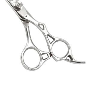 wholesale High Quality Hair Cutting <b>Scissors</b> Ergonomic Offset Handle Professional Salon Barber Shears OEM Manufacturer - Product Image 5
