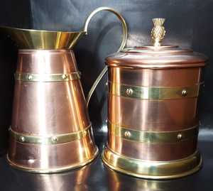 Carafe à boisson en cuivre au design élégant avec poignée, pichet à eau en cuivre pur, carafe à boisson pour la maison et les mariages, fabriquée à la main - Product Image 4