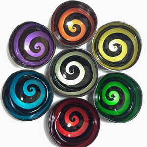 Tazón de cáscara de coco con incrustaciones de nácar, artesanal, para presentación de postres, Vietnam, por 99 Gold Data - Product Image 1