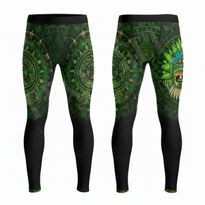 3D Printed Customized Design Sublimation Soft Durable Spandex Polyester High Waist Compression Leggings For Men's Custom Pants - Product Image 3
