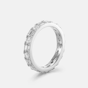 Anillo de Diamantes de Imitación Personalizado, Estilo Hip Hop, con Incrustaciones de Diamantes, Moderno, para Hombre, Anillo de Boda de Moissanita - Product Image 2