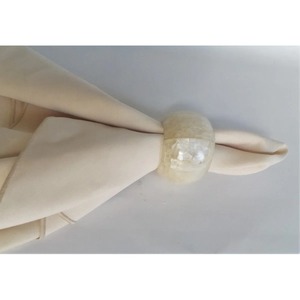 Porte-serviettes en métal coquillage naturel, fer écologique, accessoires de mariage classiques, artisanat minimaliste pour l'accueil - Product Image 4