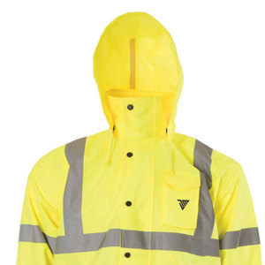 Nueva Chaqueta de Seguridad para Guardias de Seguridad de Invierno al por Mayor, Talla Grande para Hombre, Certificación ANSI Clase 1 EN ISO 20471, Impermeable, OEM/ODM Personalizada - Product Image 3