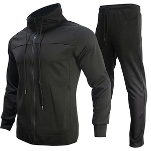 Men Color Block Hooded 100% Cotton Lightweight Tracksuit Set Drawstring Sweatshirt Jogger Pants Two <b>Piece</b> Sporty Outdoor Casual - Product Image 2